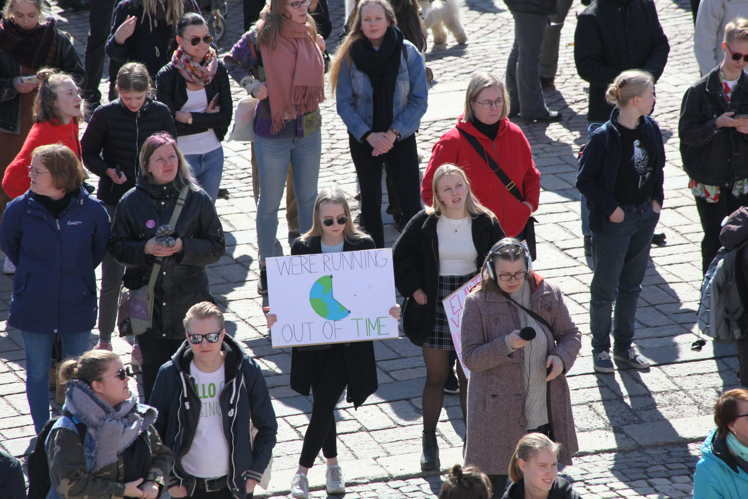 Ilmastomarssi Helsingissä keväällä 2019.