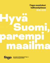 hyvä suomi parempi maailma kansiteksti