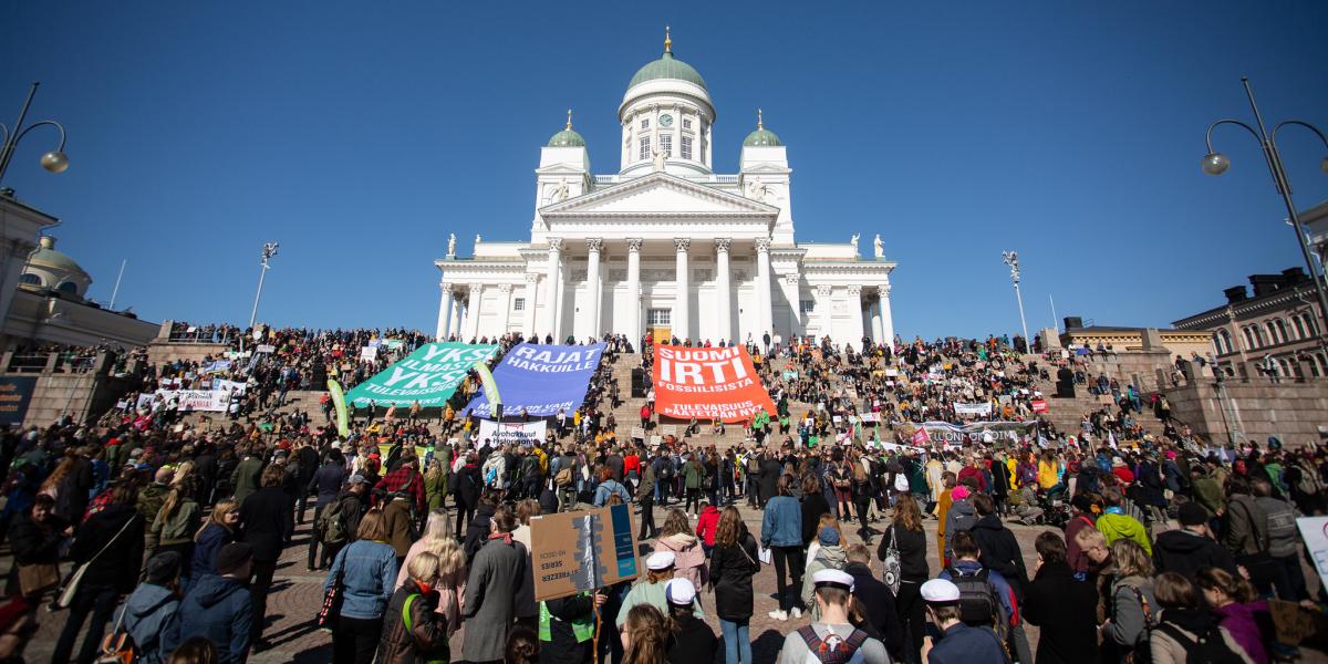 Kuva Helsingin ilmastomarssilta.