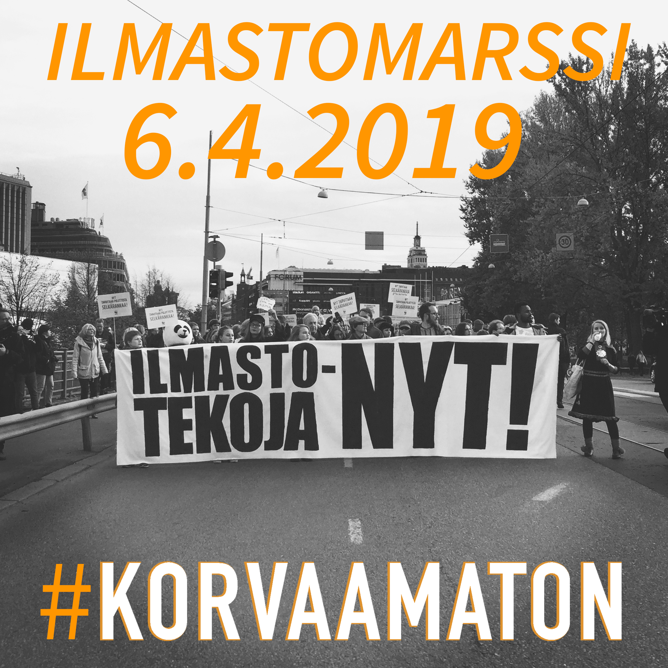 ilmastomarssi 6.4.19 mainos