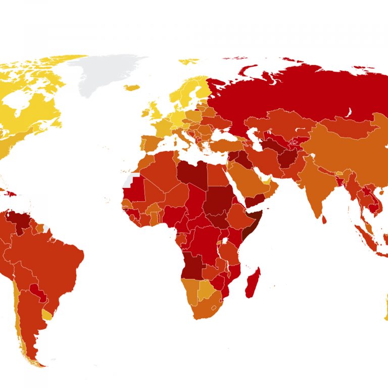 Korruptio maailmassa vuonna 2017.