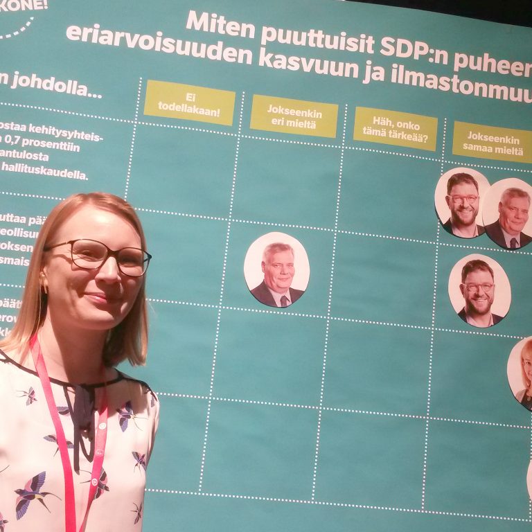 Kepan vaalikone puoluekokouksessa