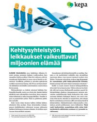 Kehitysyhteistyön leikkaukset vaikeuttavat miljoonien elämää