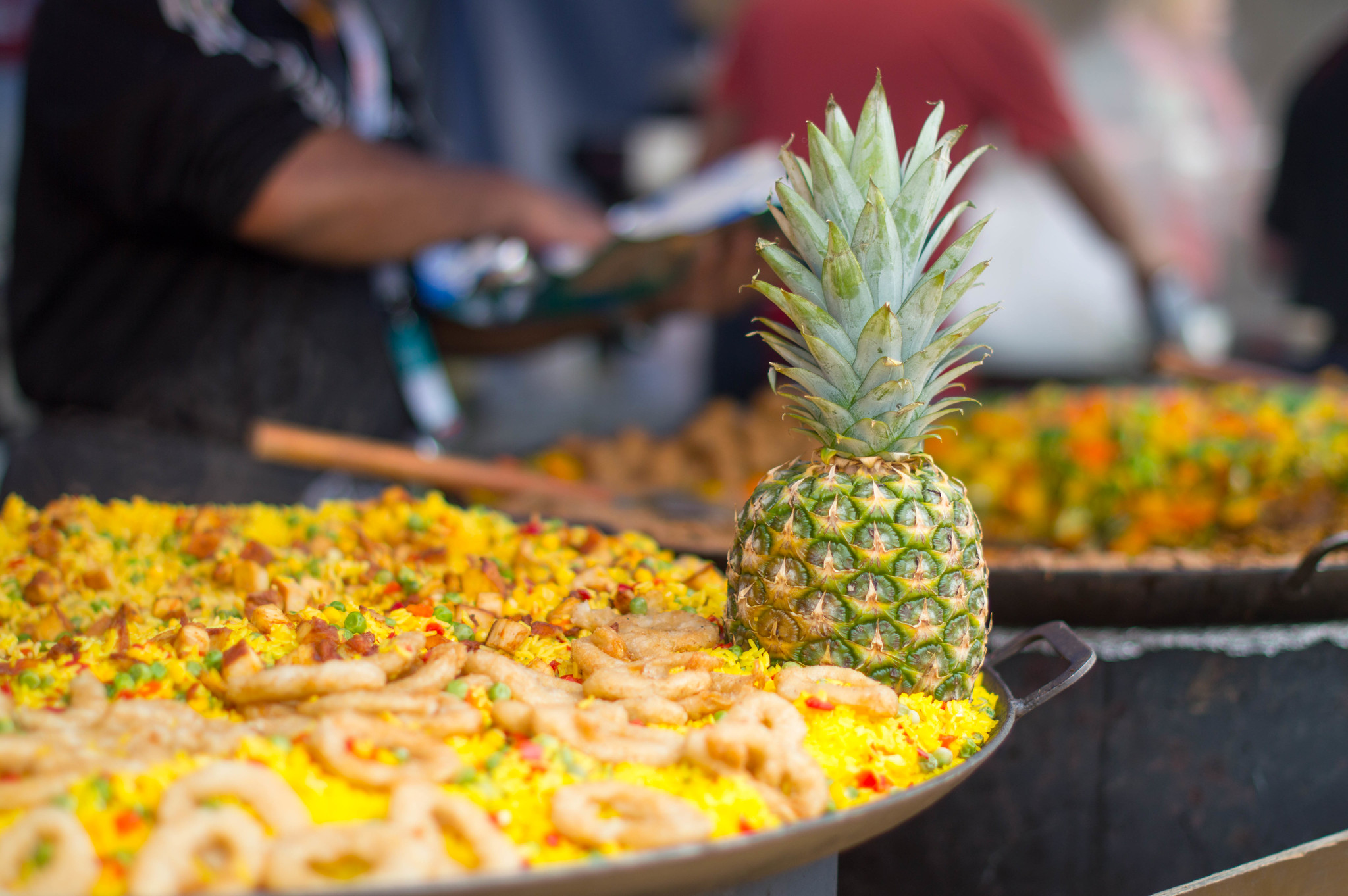 Food at the World Village Festival.