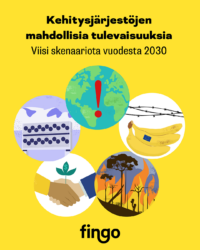 Kehitysjärjestöjen mahdollisia tulevaisuuksia.